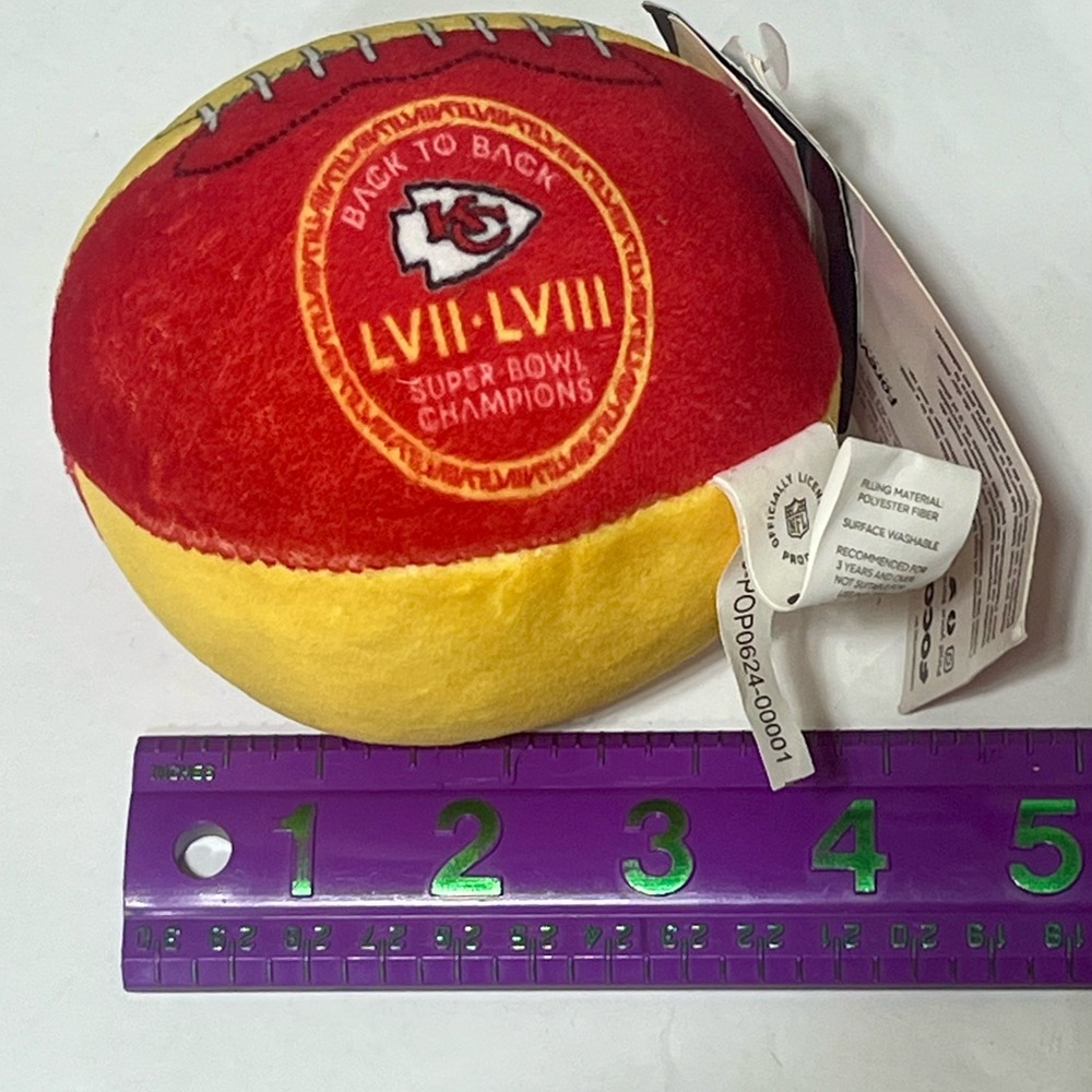 Kansas City KC Chiefs Plush Round Ball NFL Super Bowl officially licensed